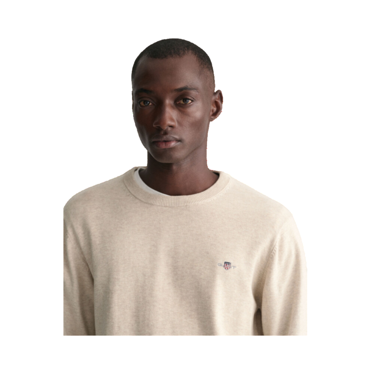 Classic Cotton C-Neck - Beige