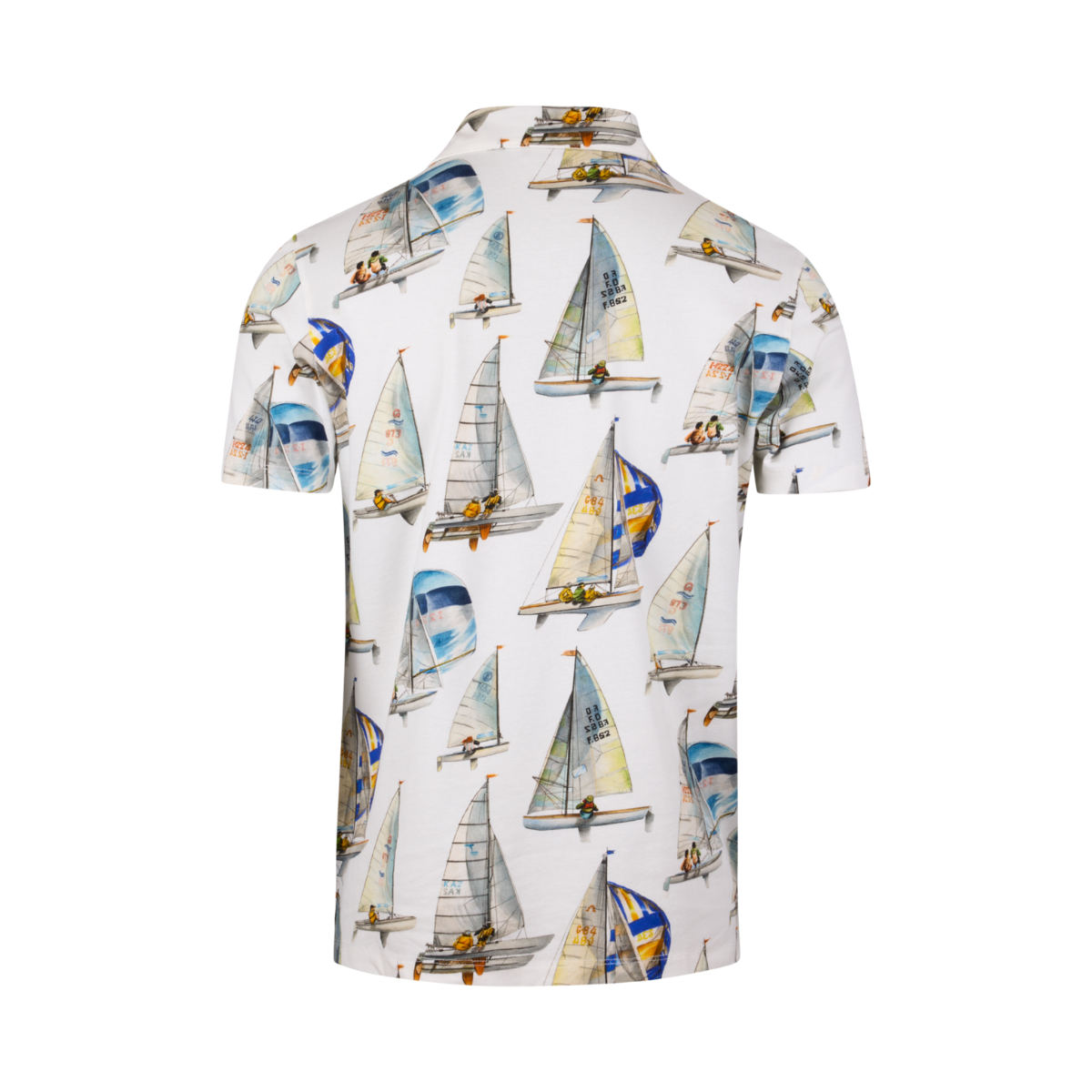 Polo Shirt Printed Pique - Multi Pattern