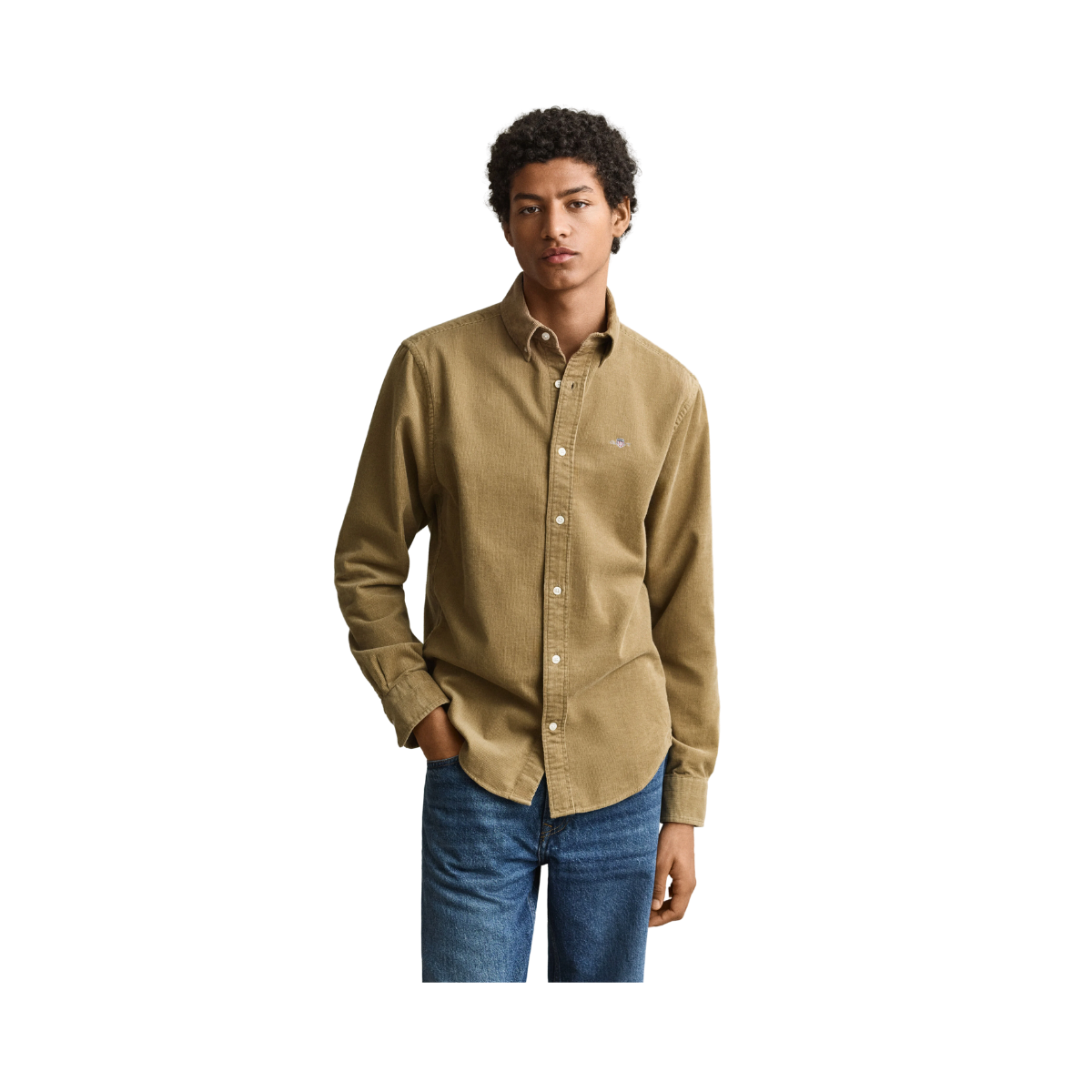 Reg Corduroy Shirt - Light Taupe
