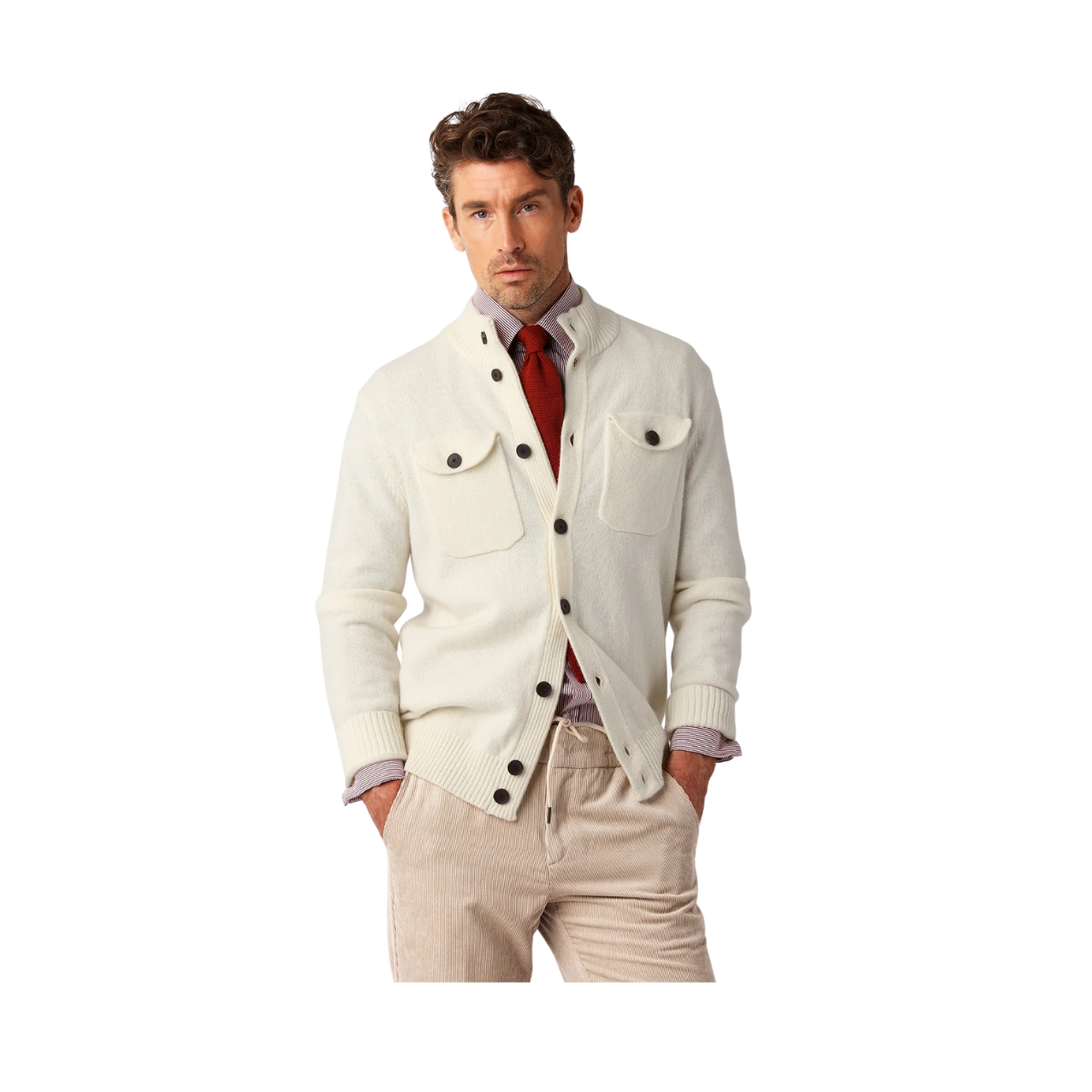 Pocket Cardigan - Off White