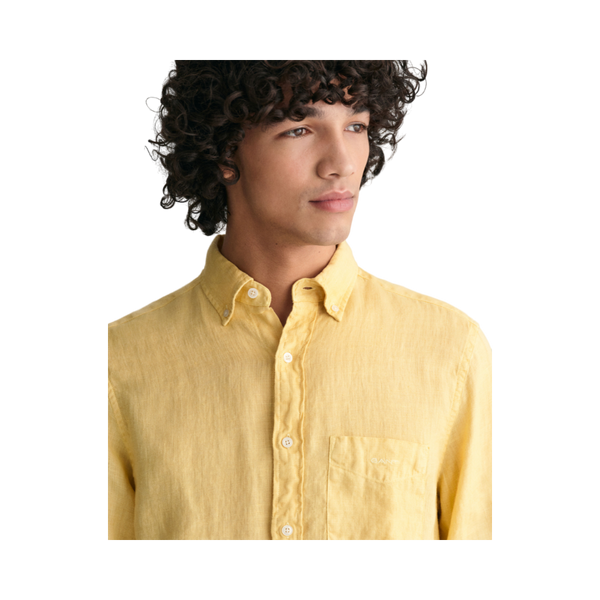 GMNT Dyed Linen SS Shirt - Yellow