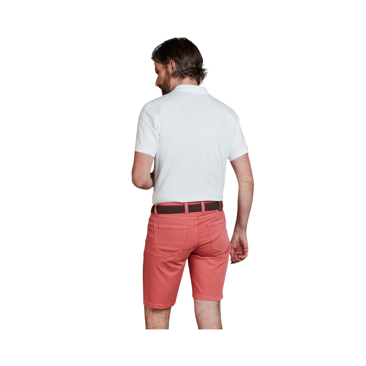 5-Pkt Pan Oxford Shorts - Soft Red