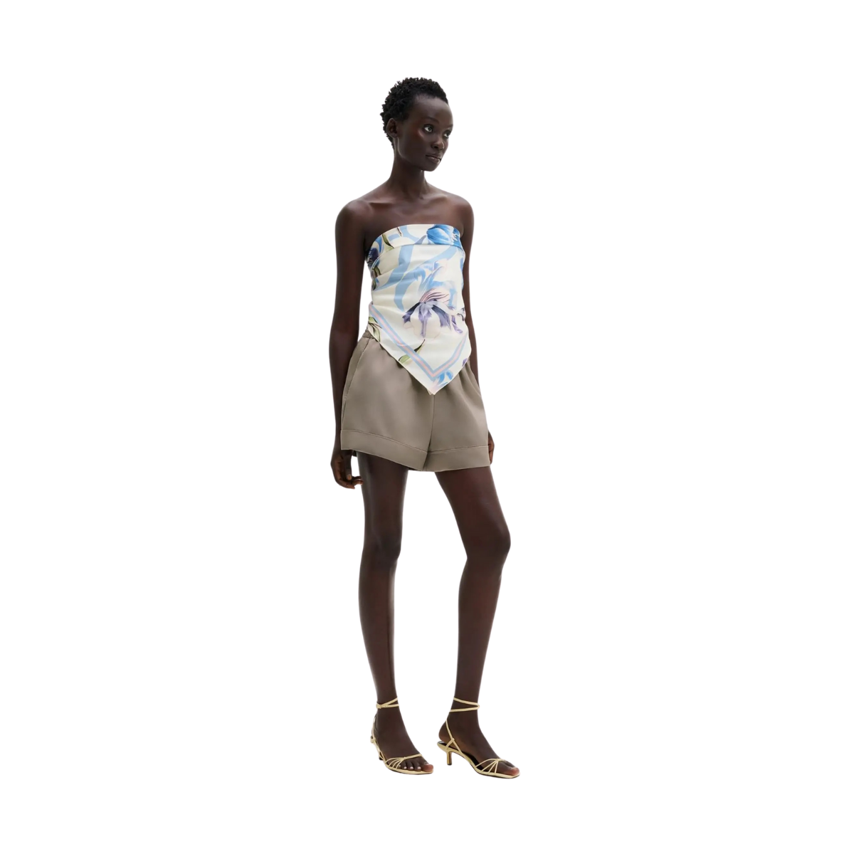 Silk Twill Scarf 80x80 - Tulip Blue