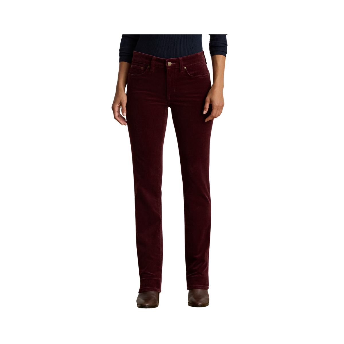 Midrise 5 Pocket - Dark Garnet