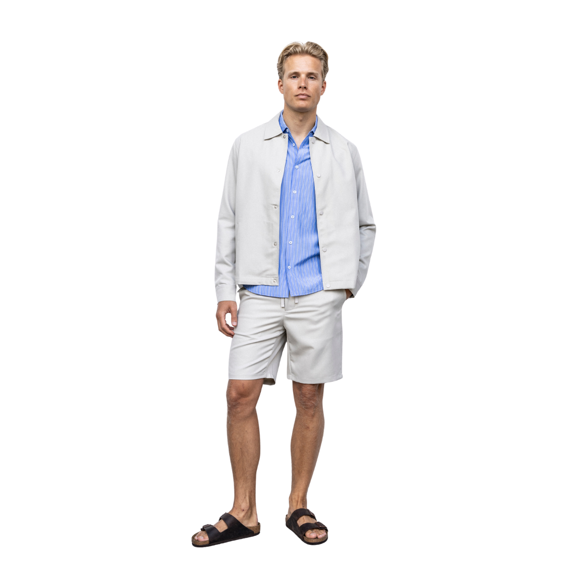 Blake Overshirt - Stone