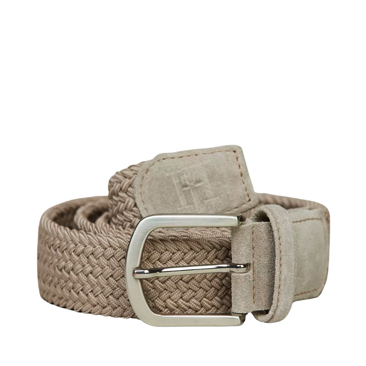 Braided Elastic Belt - Beige