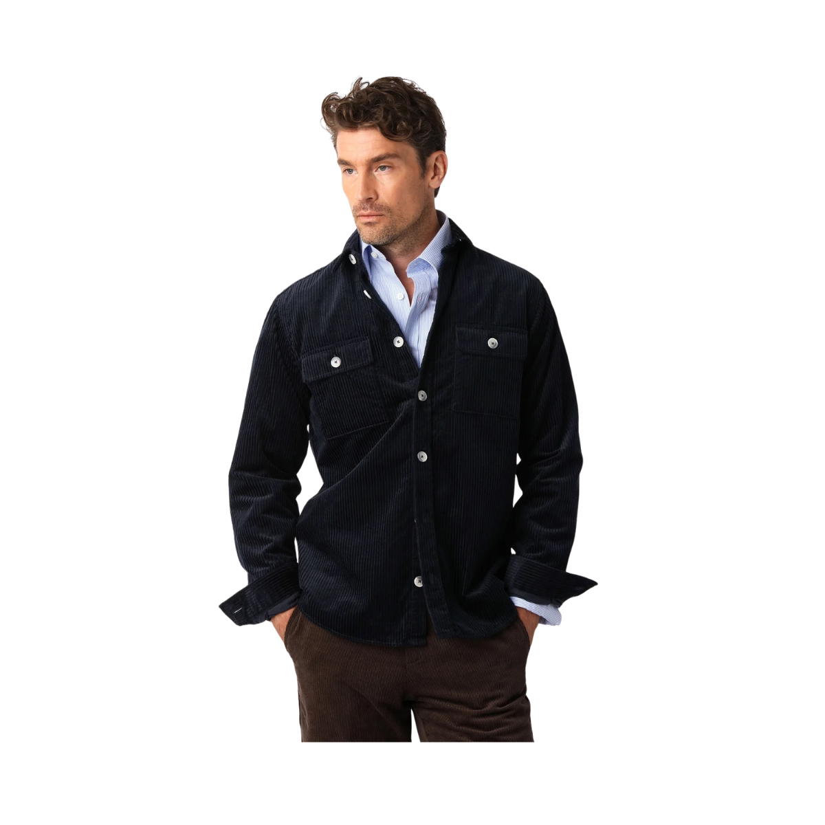 Cord Shirt - Navy