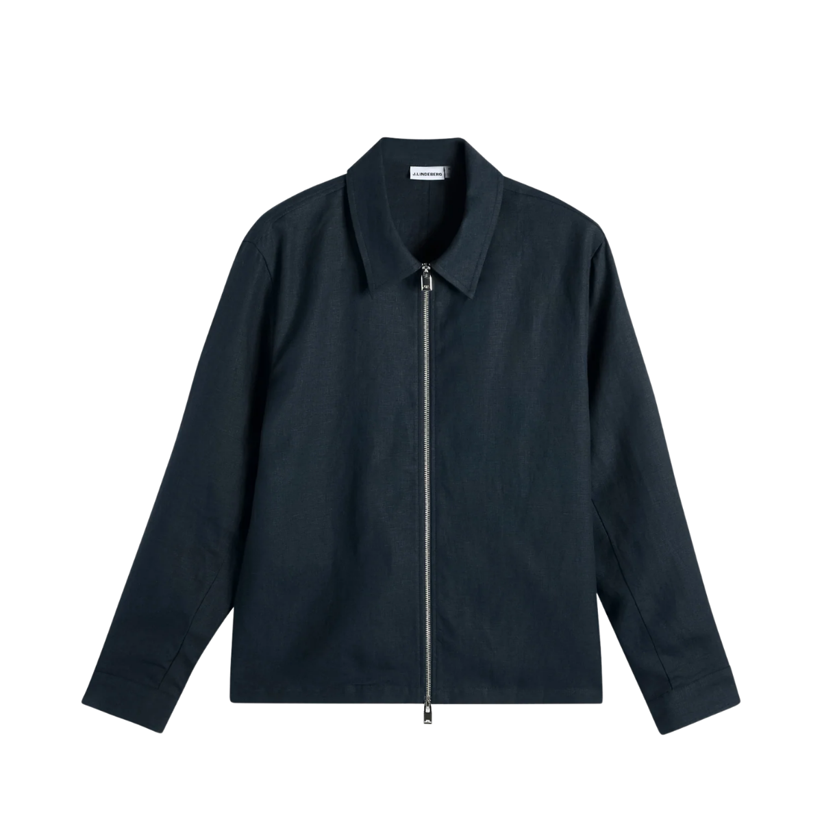 Julius Drape Linen Overshirt - JL Navy