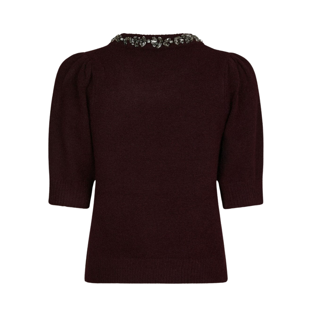 Maia Stone Knit blouse - Wine