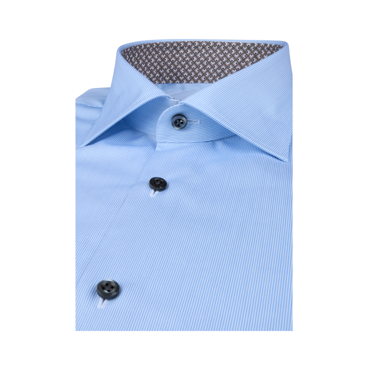 Slimline C75 RM cuff Contrast - Light Blue Stripe