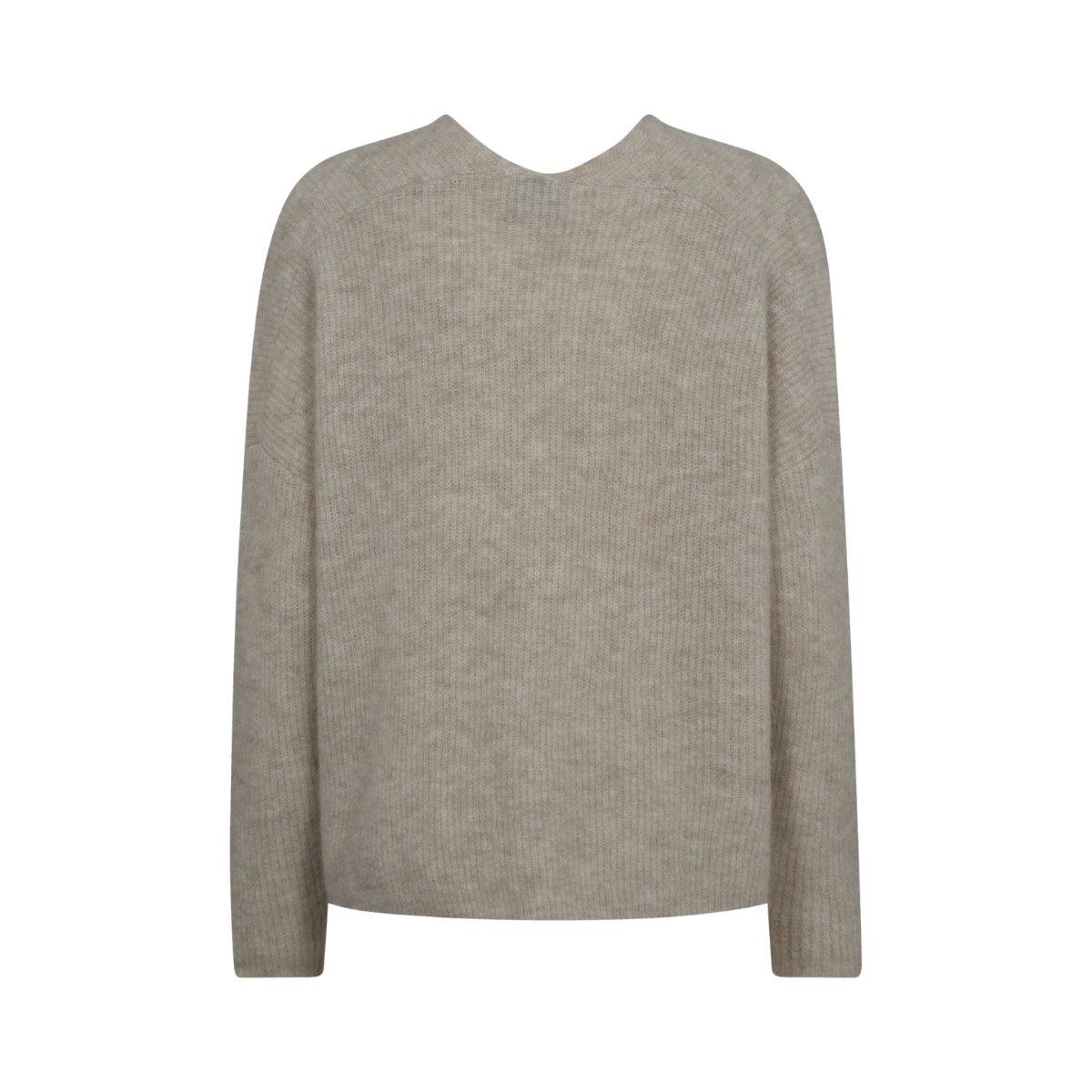 Thora V-Neck Knit - Feather Gray