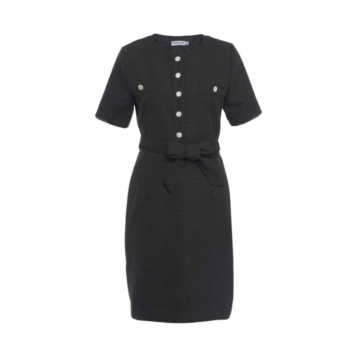 Kate tweed dress - Black