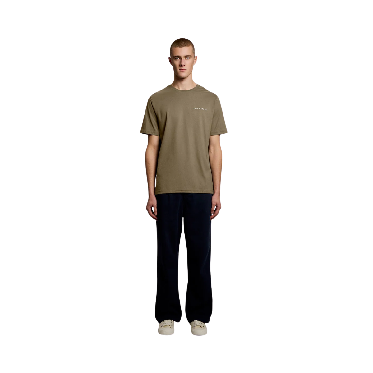 Script T-Shirt - Khaki Ash