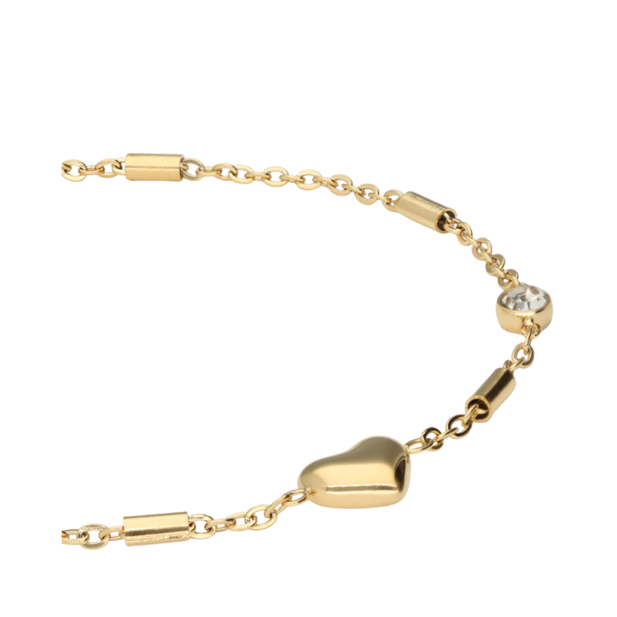 Bracelet heart tubes - Gold