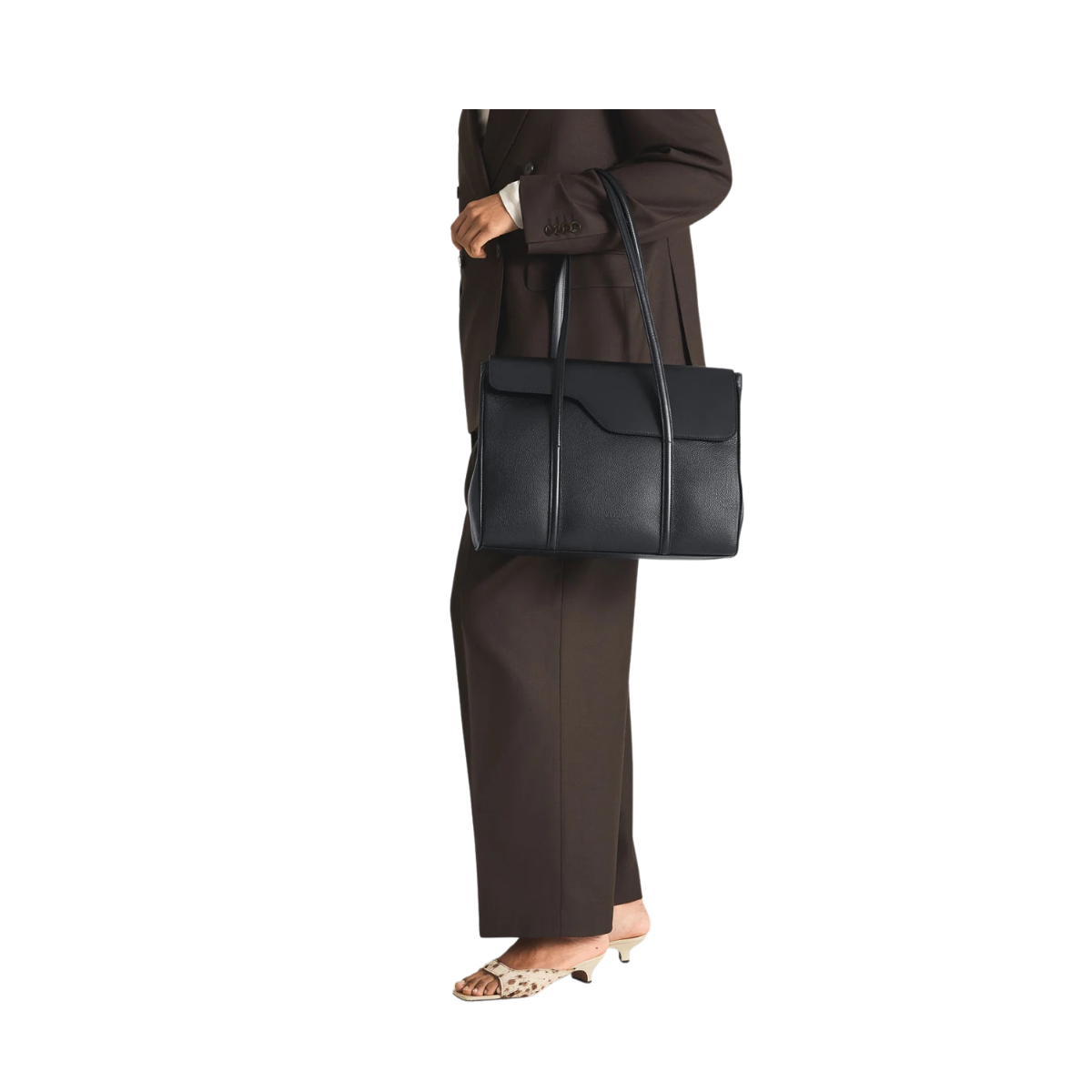 Abriola Black Grained Calf - Black