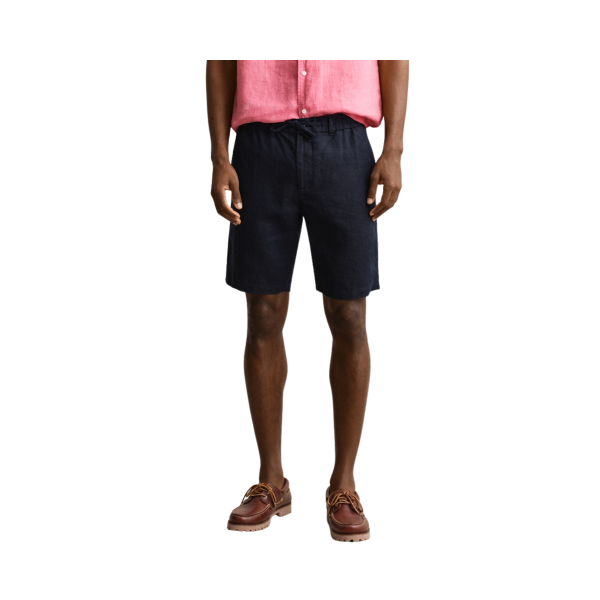 Reg Linen DS Shorts - Evening Blue