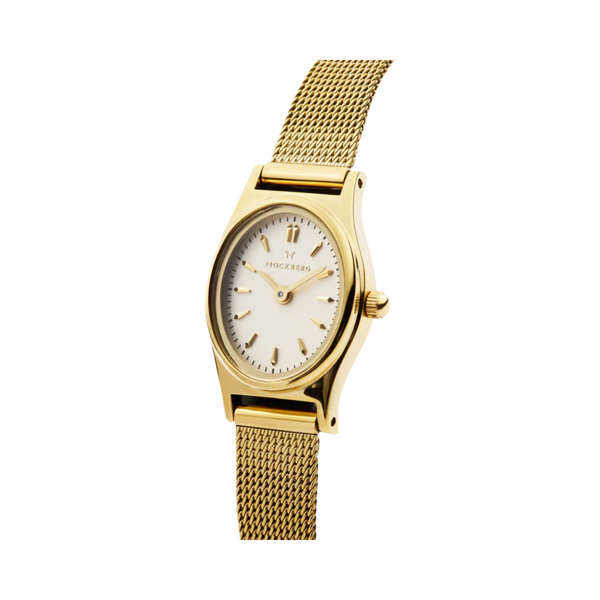 Retro Mesh Gold Watch - gold