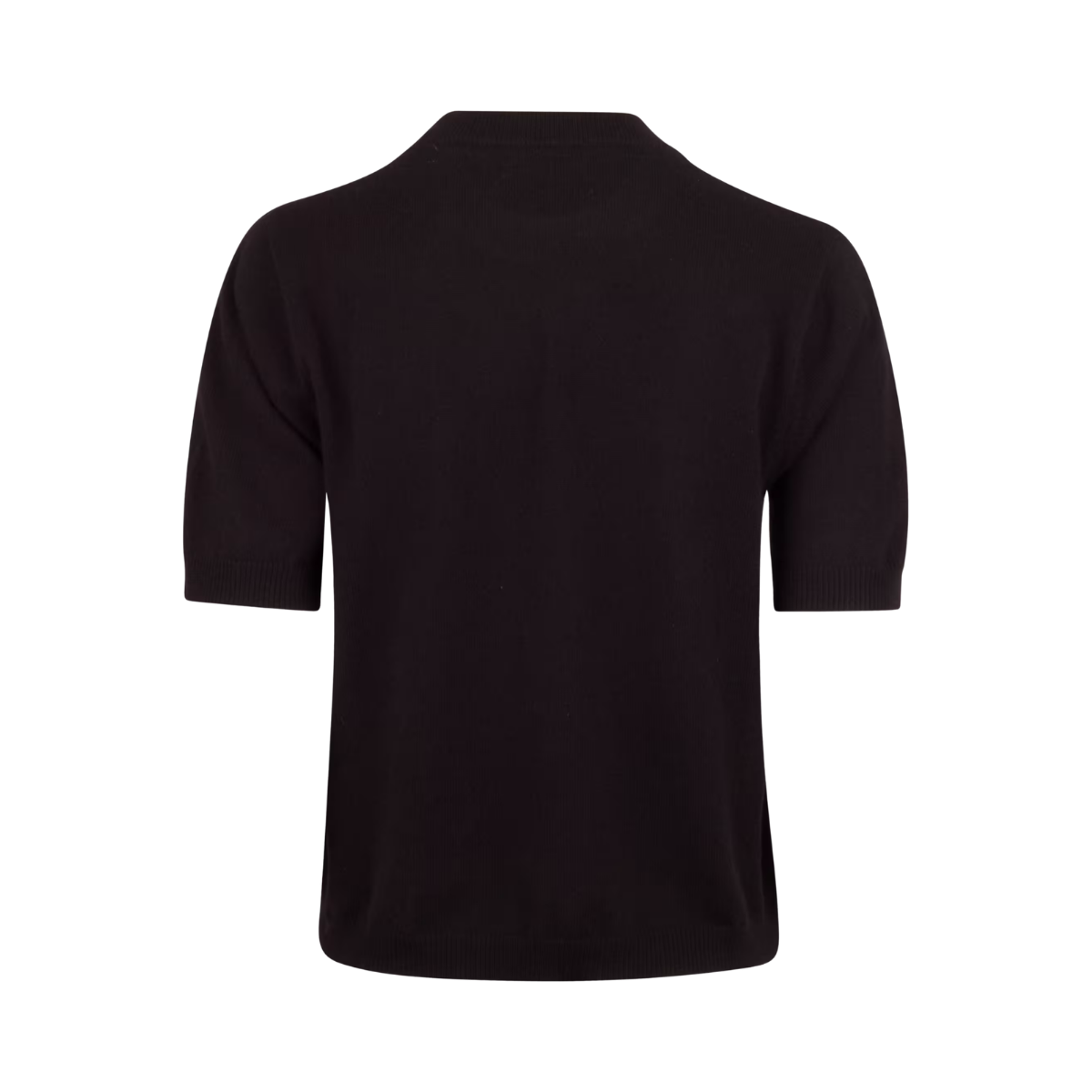 Janet Short Sleeve Knit - Black