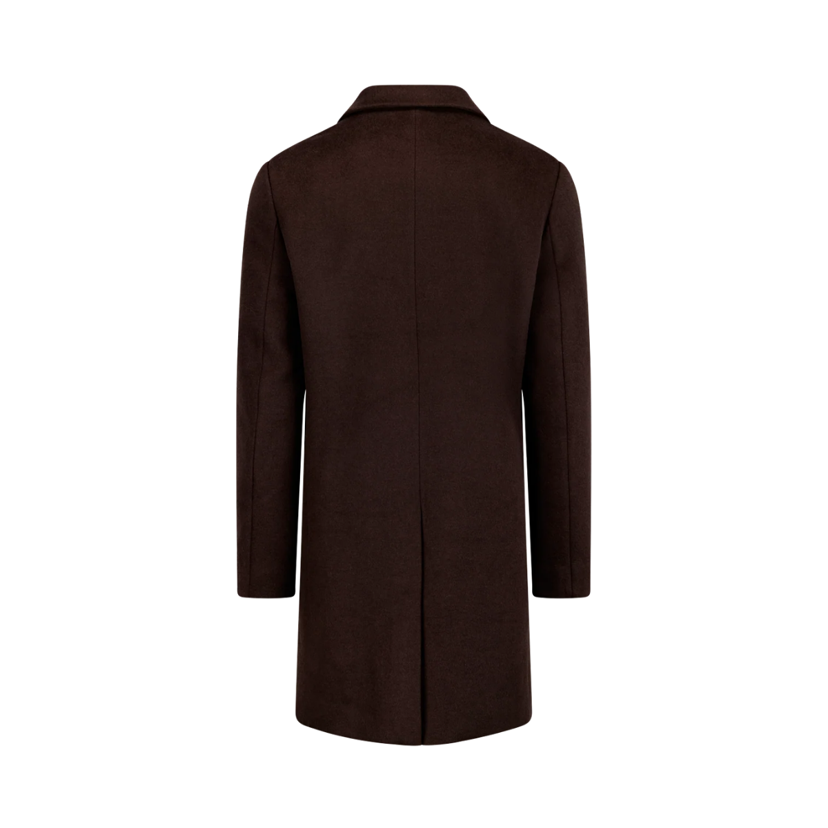 Miles Wool Coat - Dark Brown