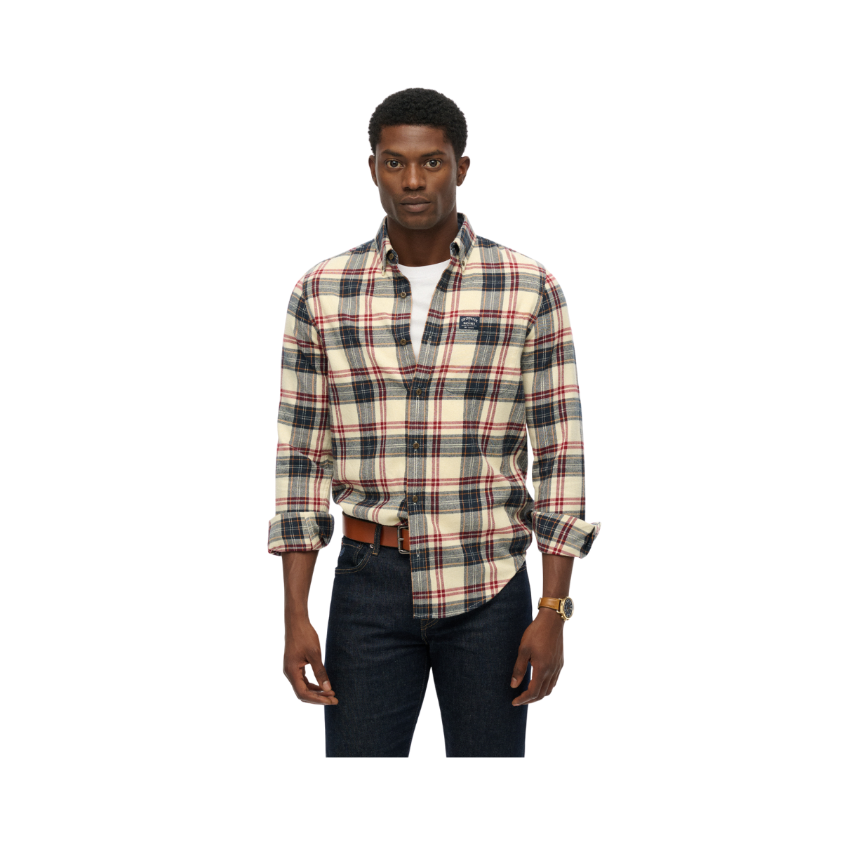 Lumberjack LS Shirt - Peyton Check White