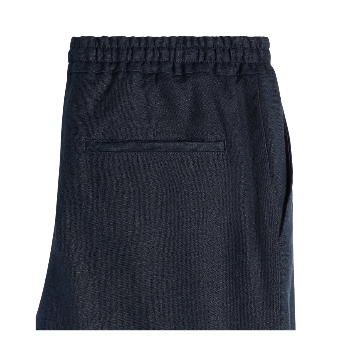 Soren Drape Linen Pants - JL Navy