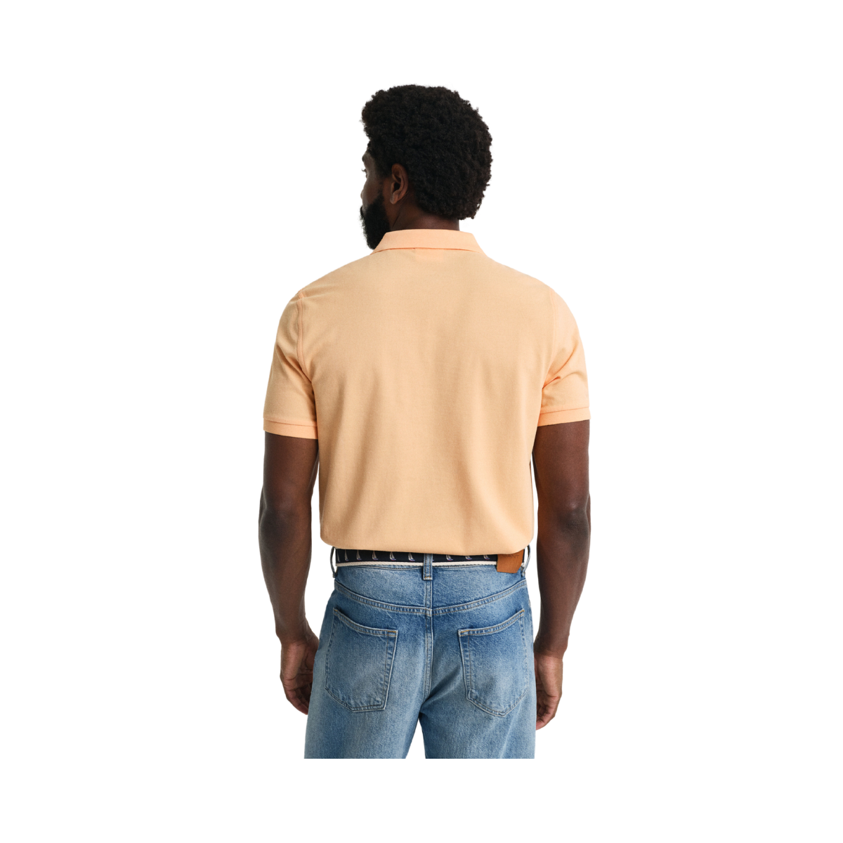 Shield SS Pique Polo - Peachy Orange
