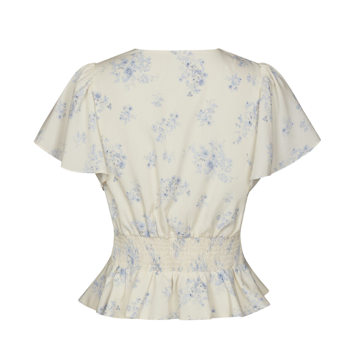 Jasmin Delicate Flower Blouse - Creme