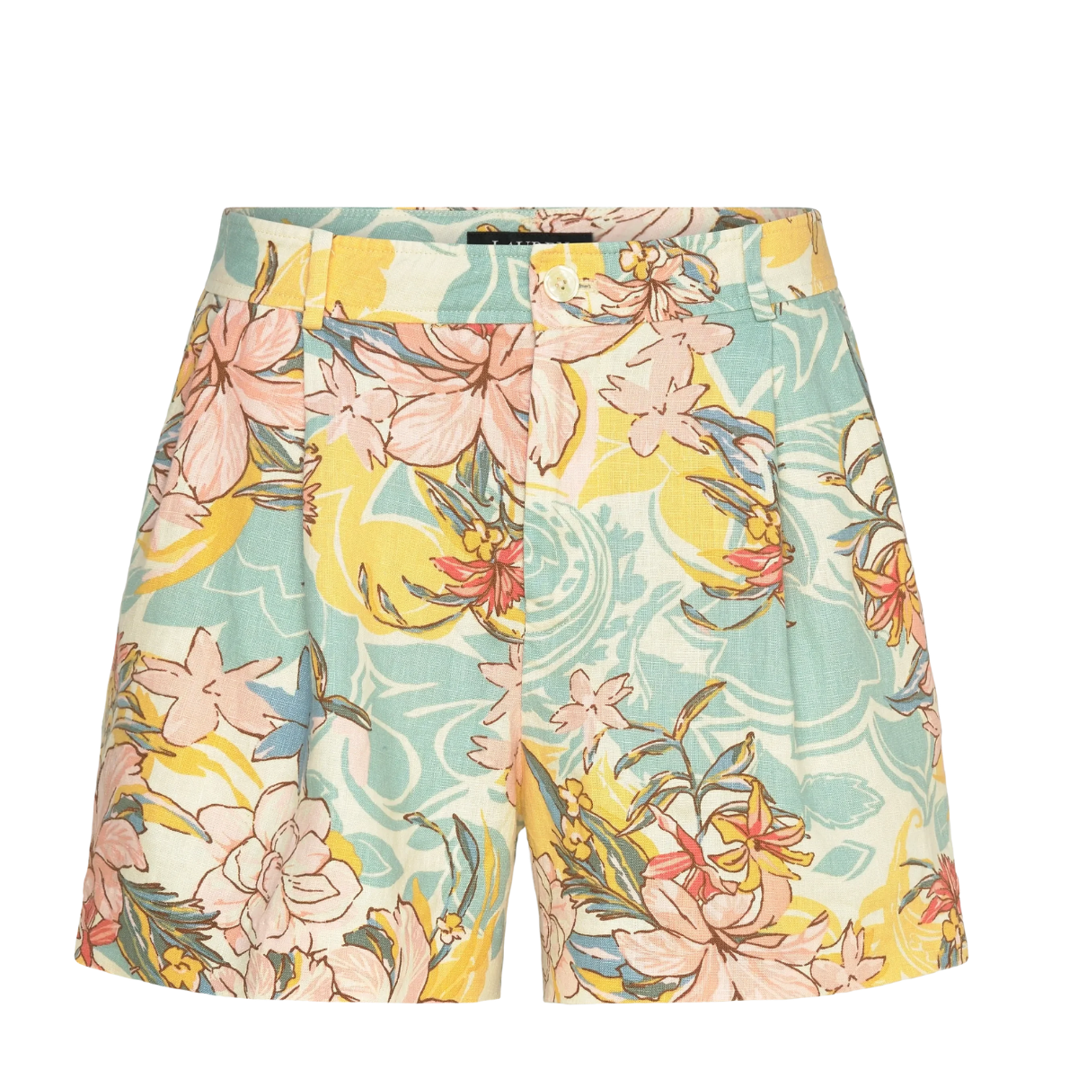 Woven Shorts - Cream/Blue Multi