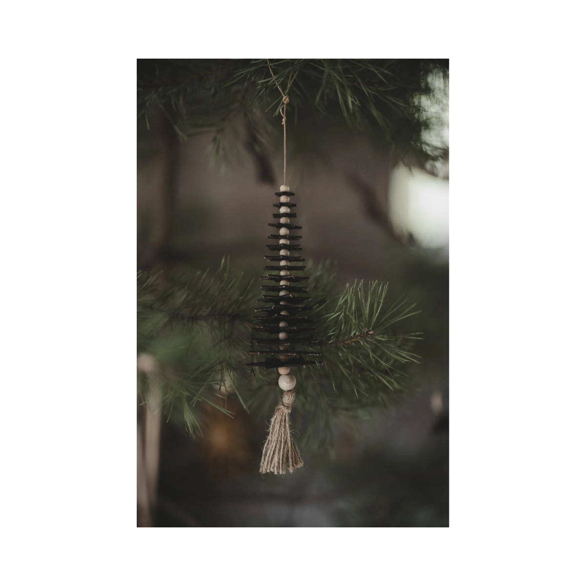 Ornament Stars Julgransdekoration - Brown