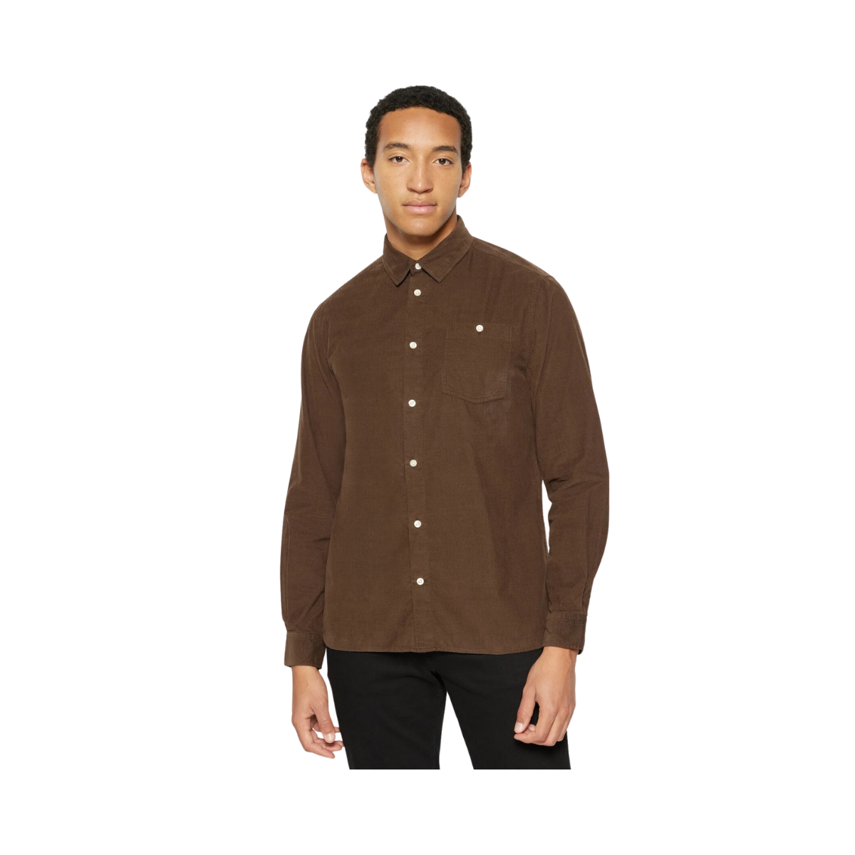 Reg Corduroy Shirt - Brown