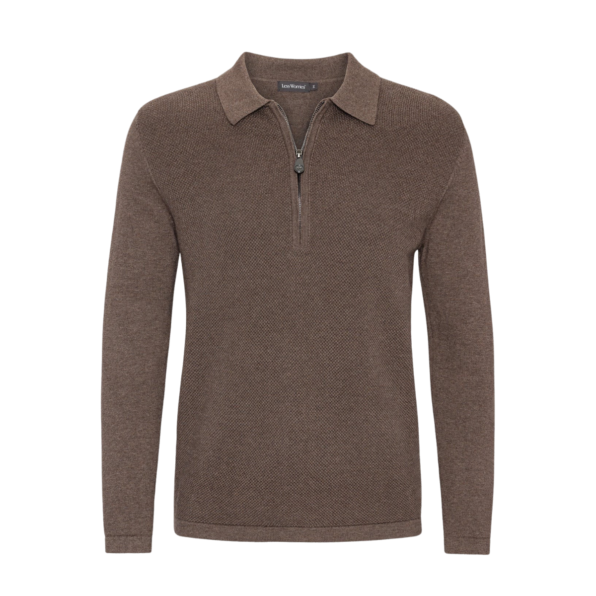 Cotton Half Zip - Nougat