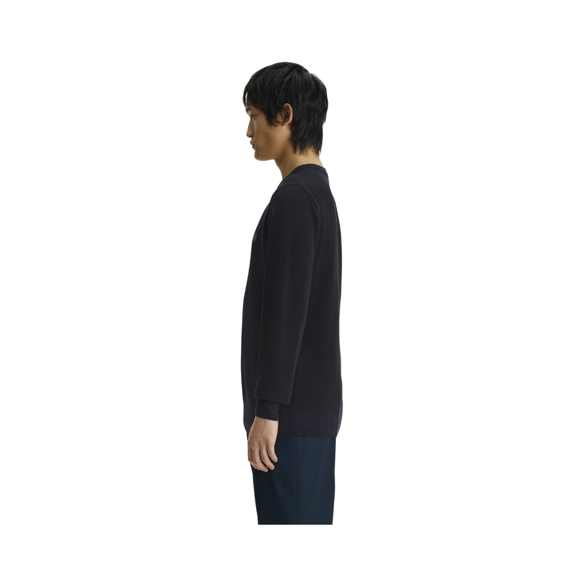Pique Stitch Jumper - Black