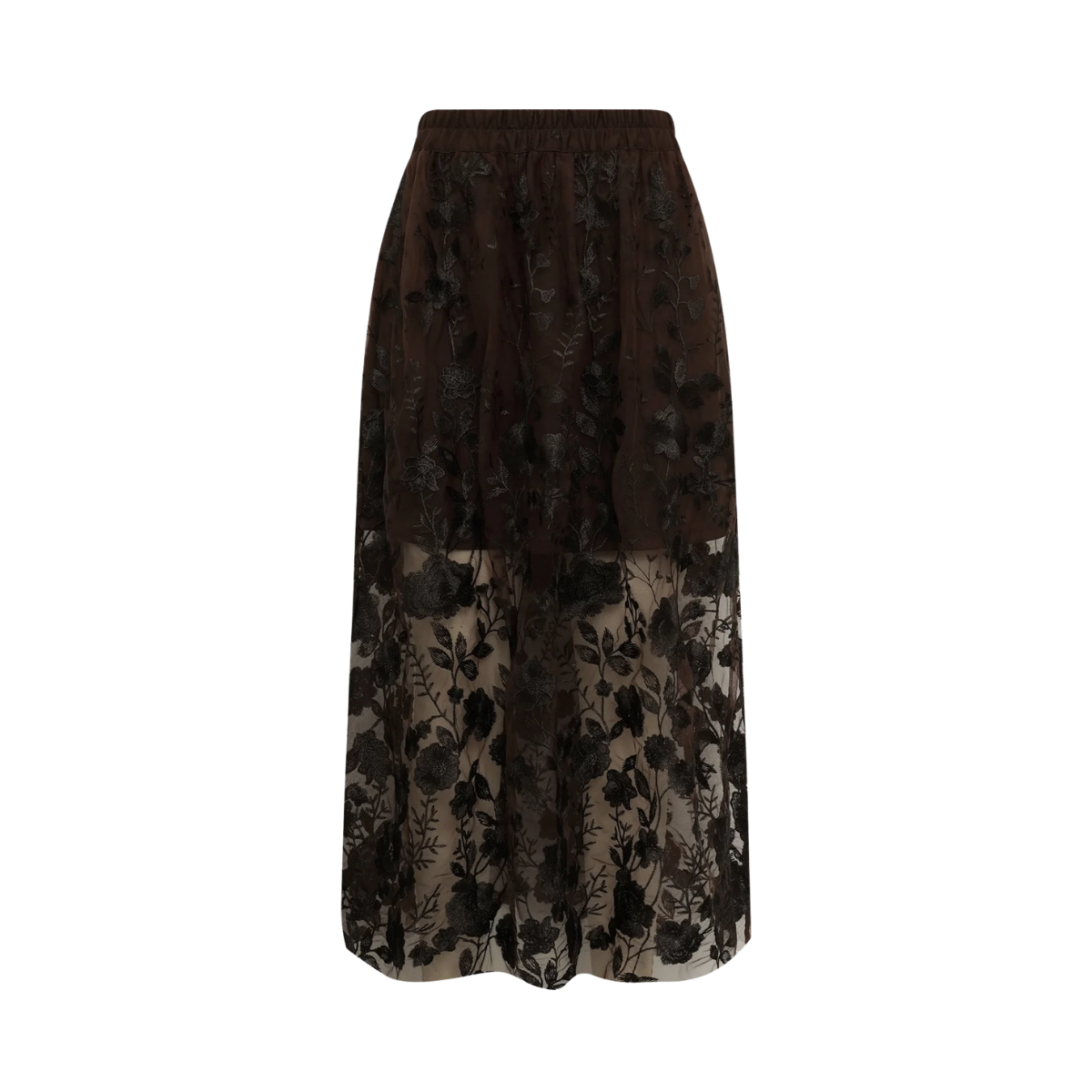 Fuschia Skirt - Dark Brown