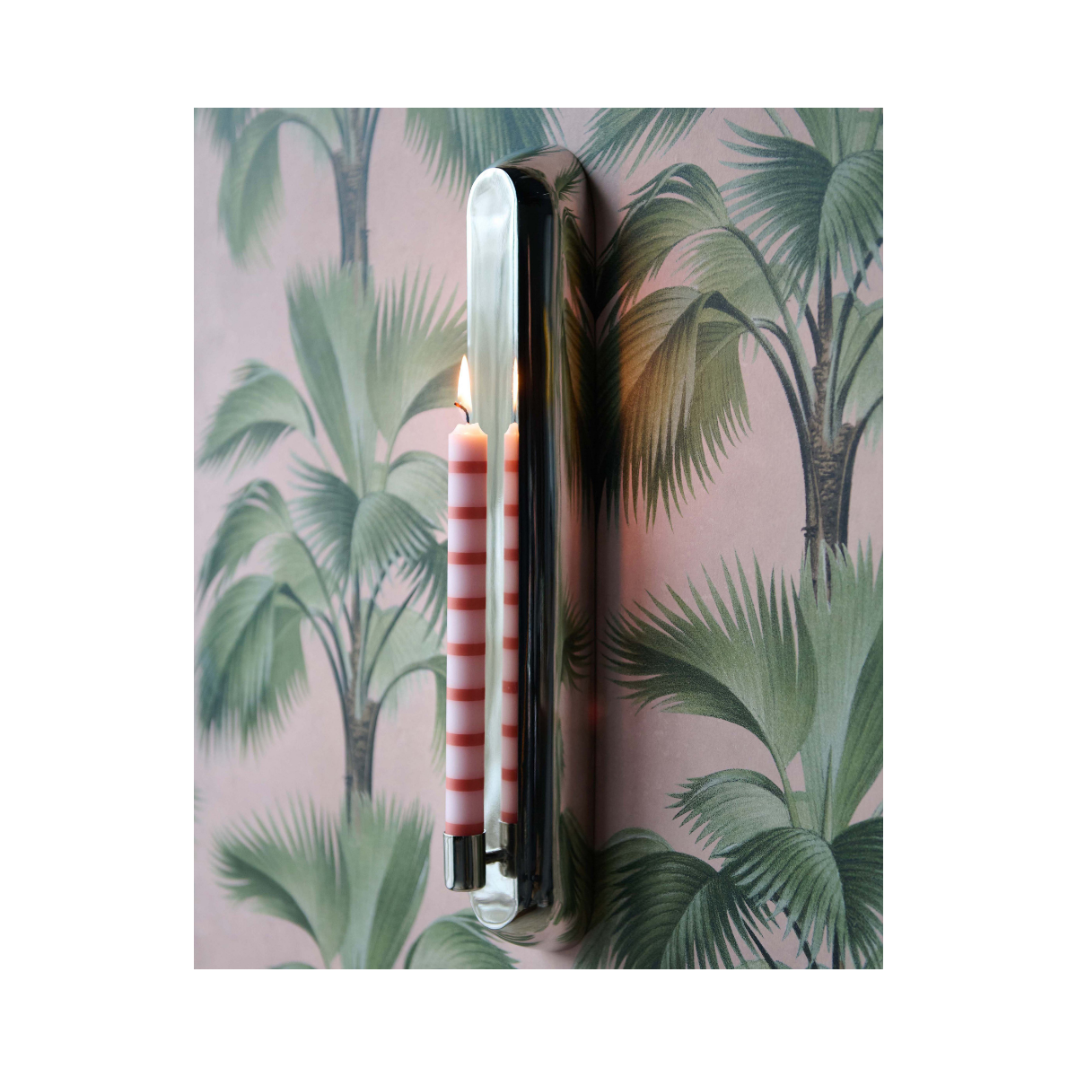 AVERY Väggljusstake 7x48cm - Chrome