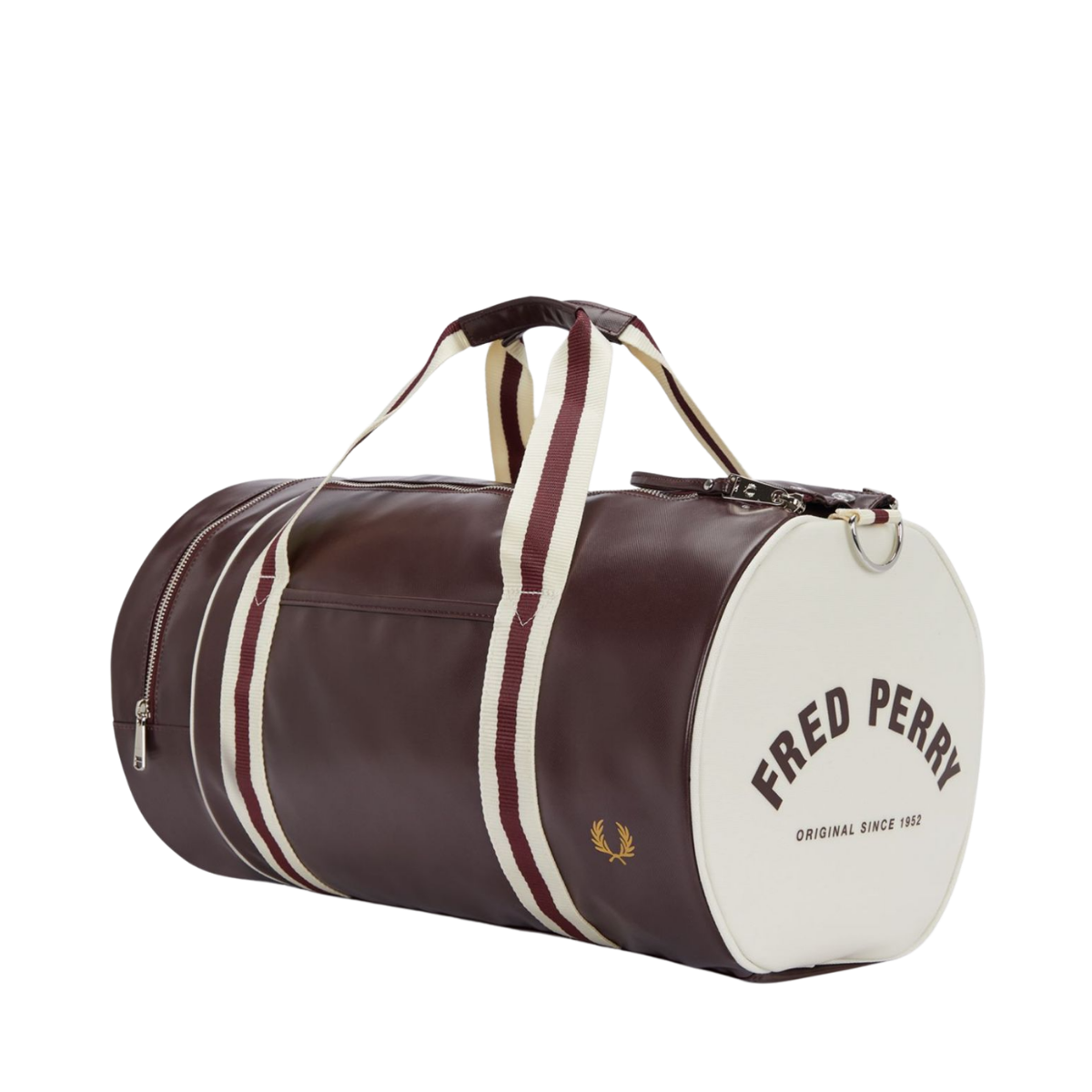 Classic Barrel Bag - Oxblood/Ecru