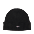Cotton Blend Logo Beanie - 5 Black