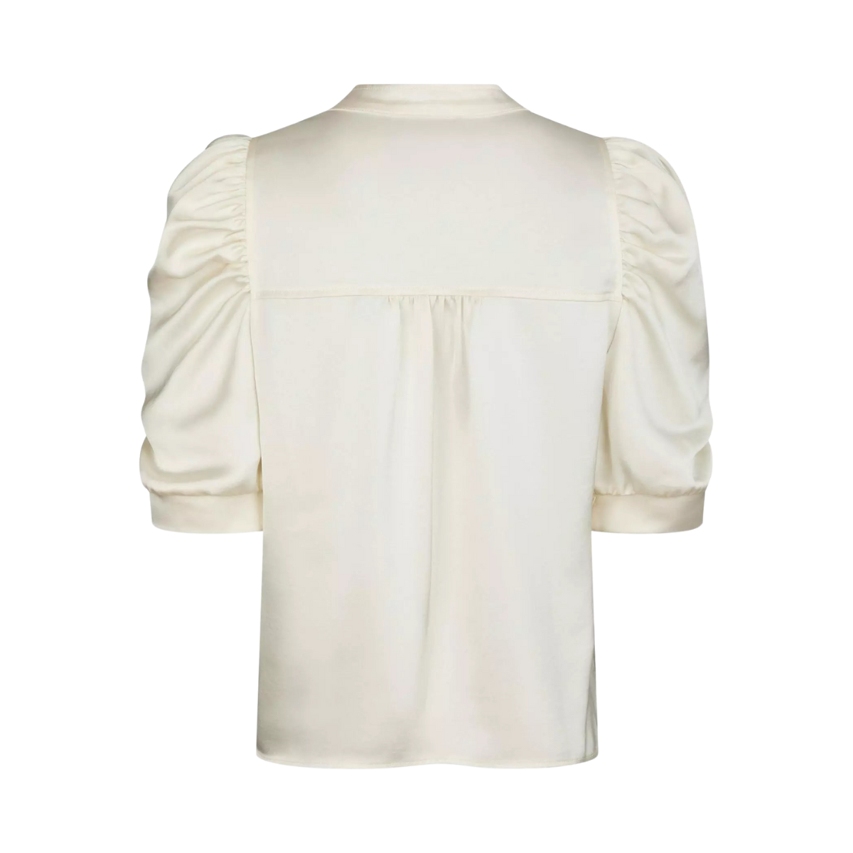 Roella Heavy Sateen Blouse - Pearl