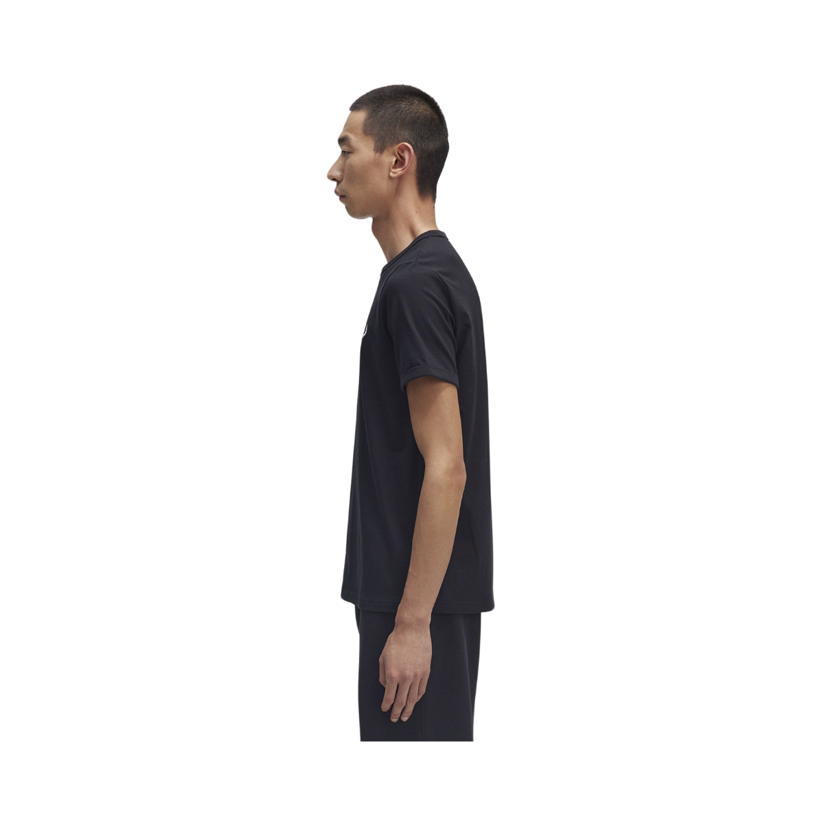 RINGER T-SHIRT - Black