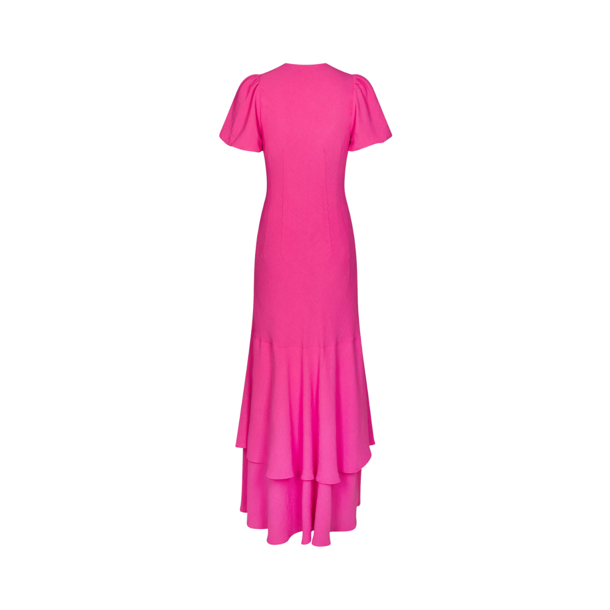 Dariah Structure Solid Dress - Pink