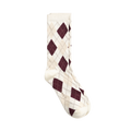 Argyle Check Socks - Eggshell