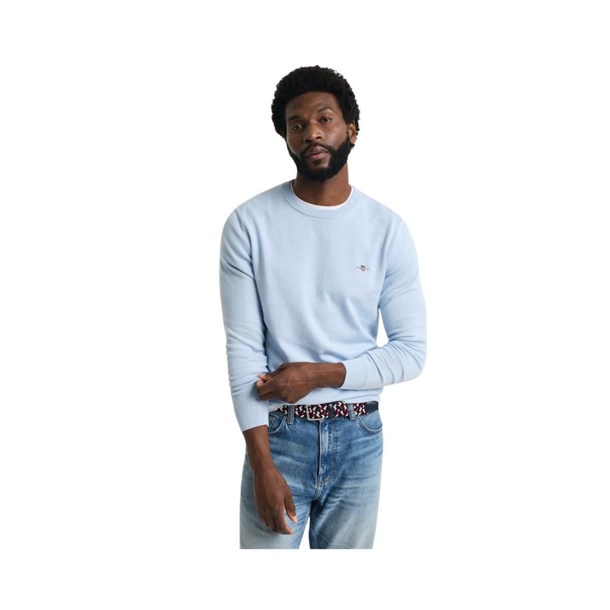 Classic Cotton C-Neck - Fresh Blue