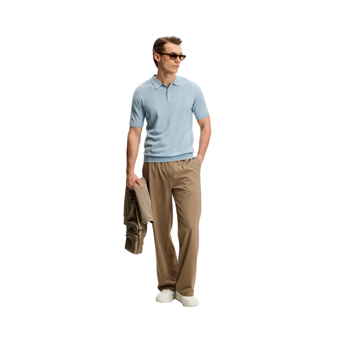 Reymond Seasonal Knit Polo - Forget-Me-Not