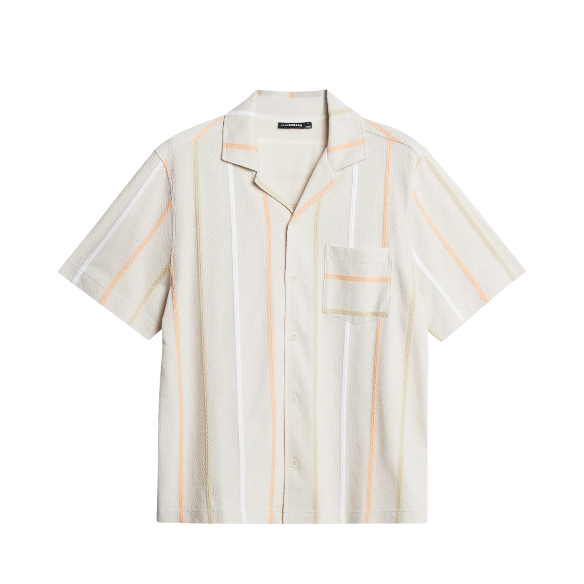 Theron Stripe Resort Shirt - Moonbeam