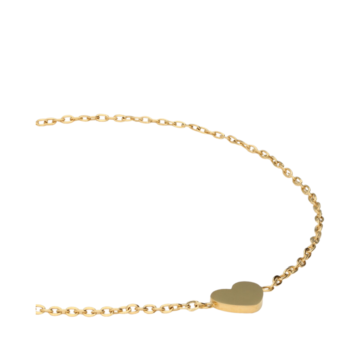Bracelet With Heart - Gold