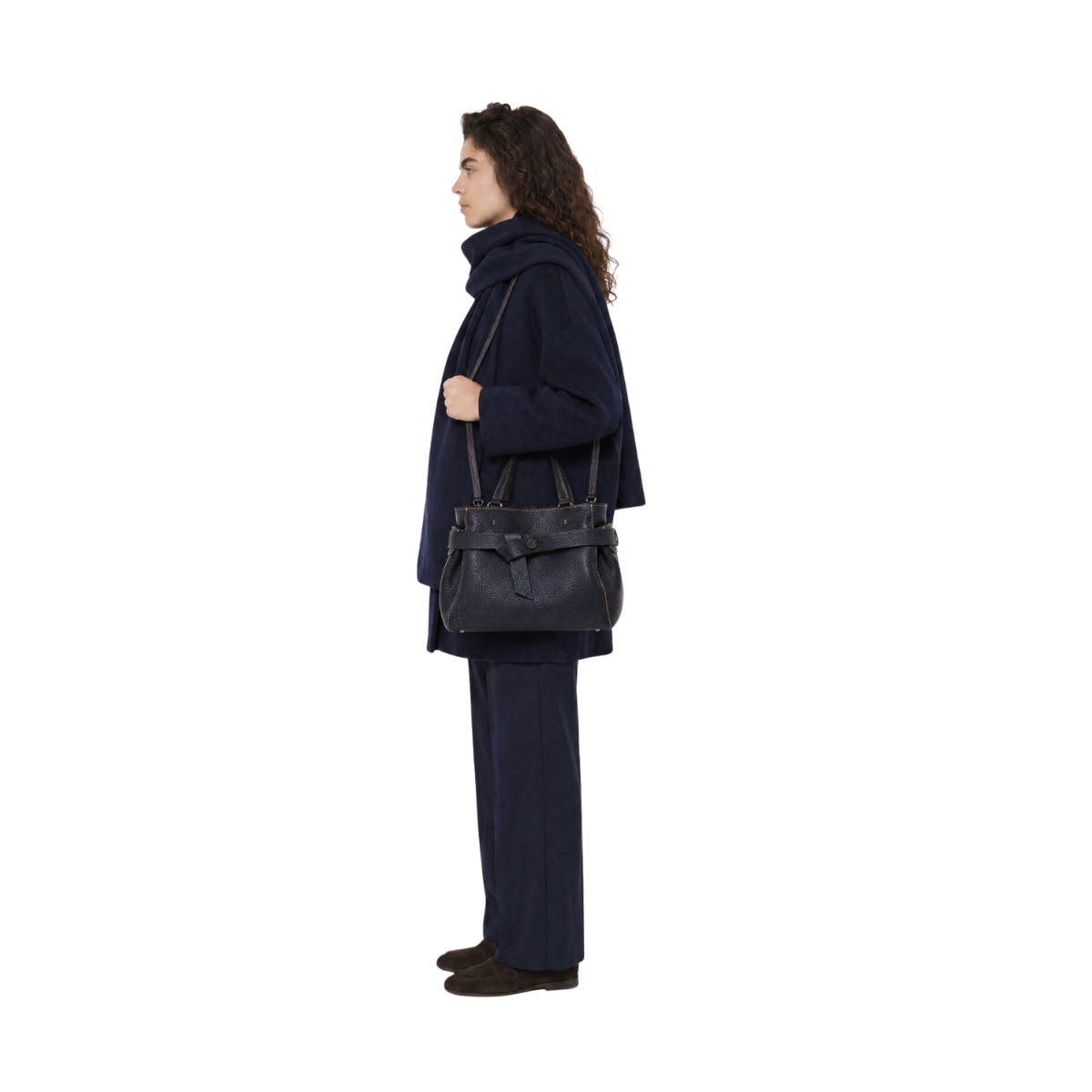 Miranda Leather Handbag - Notturno