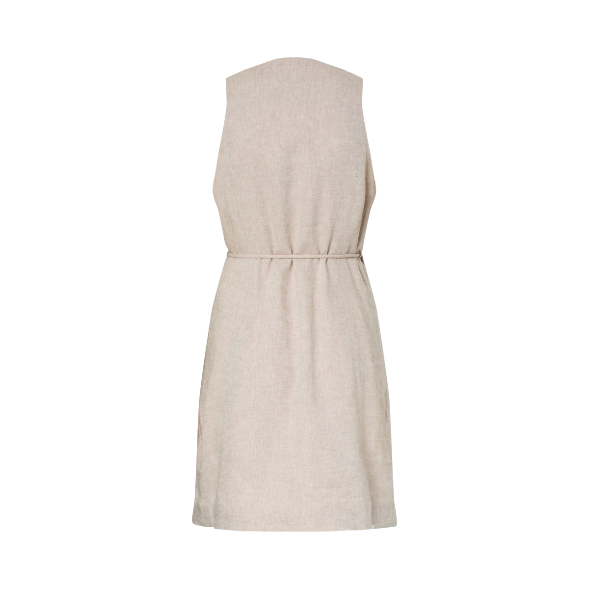 YASUsuma Linen Blend Dress - White Pepper