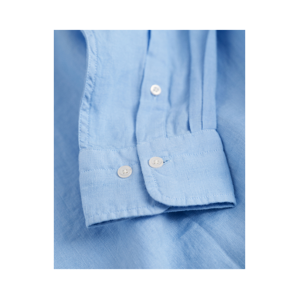 GMNT Dyed Linen Shirt - Blue