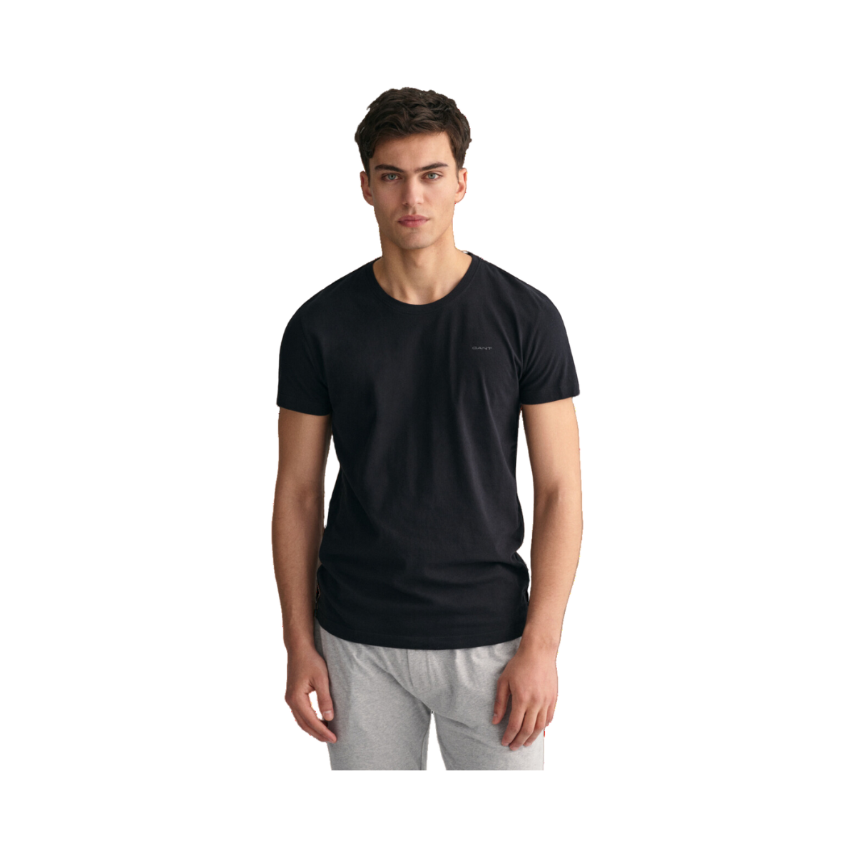 C-Neck T-Shirt 2-Pack - Black