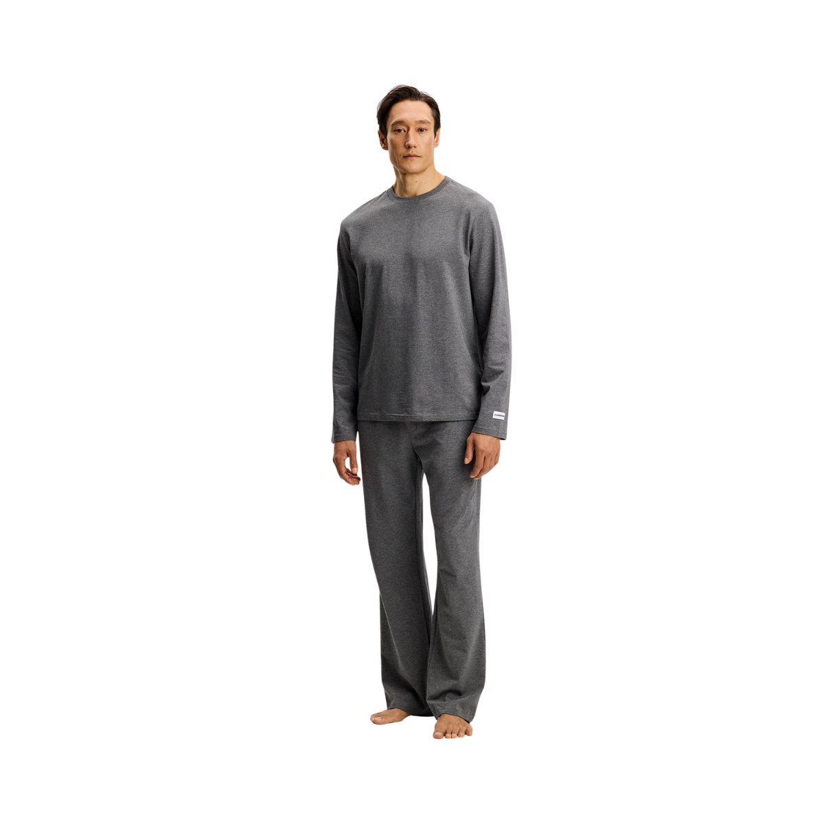 Pierce Pyjama Set - Dark Grey Melange