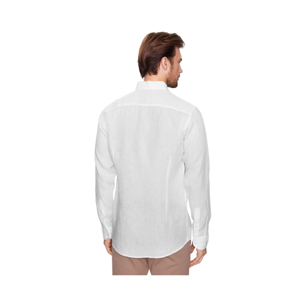 Solid Linen Shirt - White